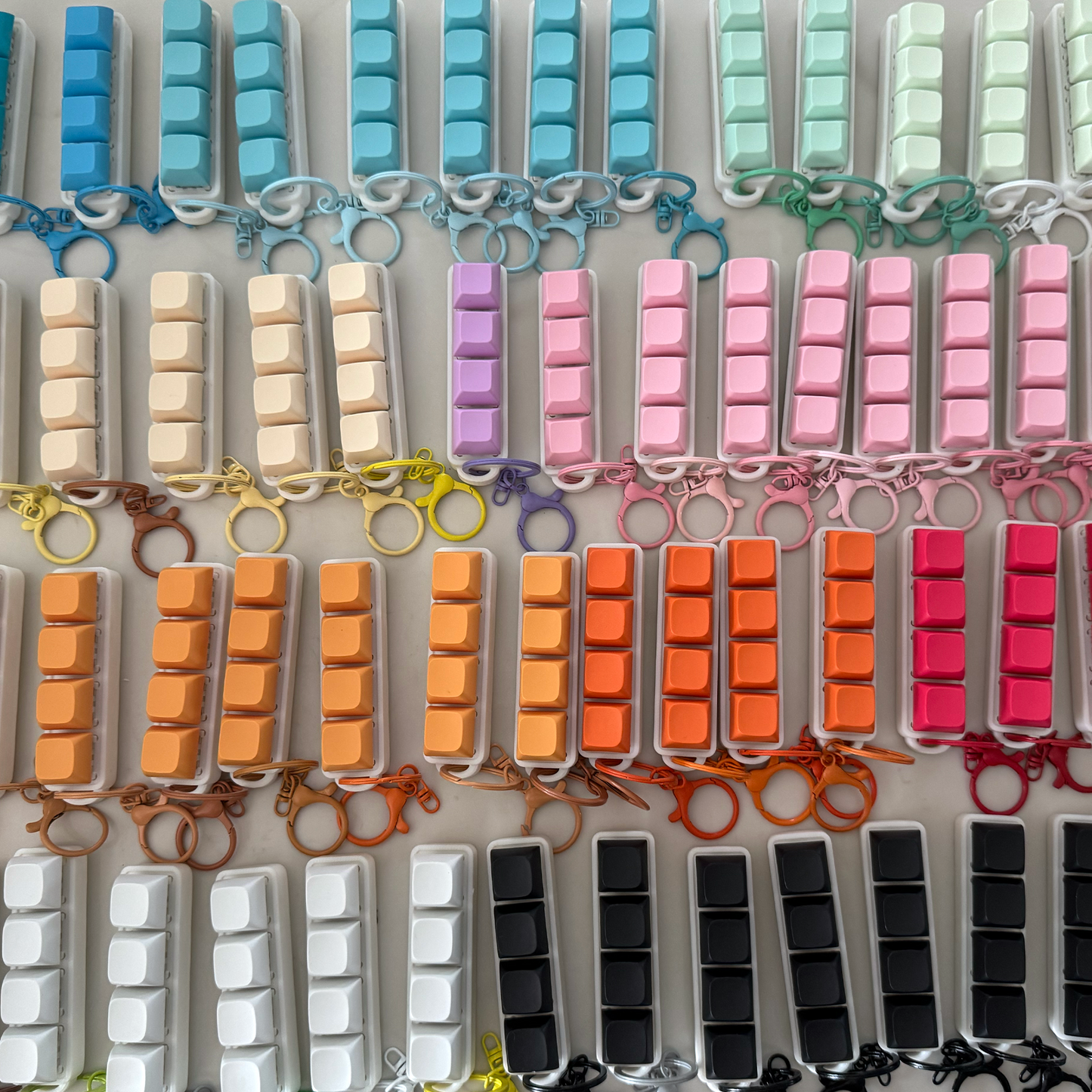 Four-Button Clicker Fidget Keychain
